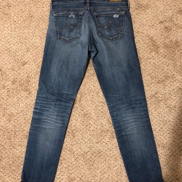 AG stilt roll up distressed denim size 27 - Picture 2 of 4